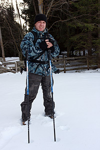 Max Vaccari in tenuta invernale. © G. Perbellini 2009