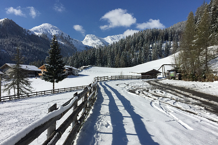 Parcheggio innevato